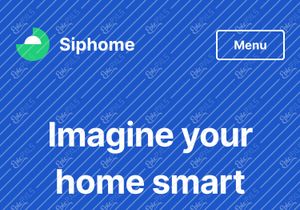 Siphome Landing Page for Smart Home Product