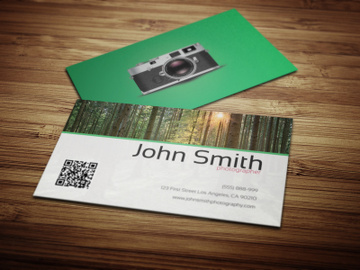 Photographer Business Card Template preview picture