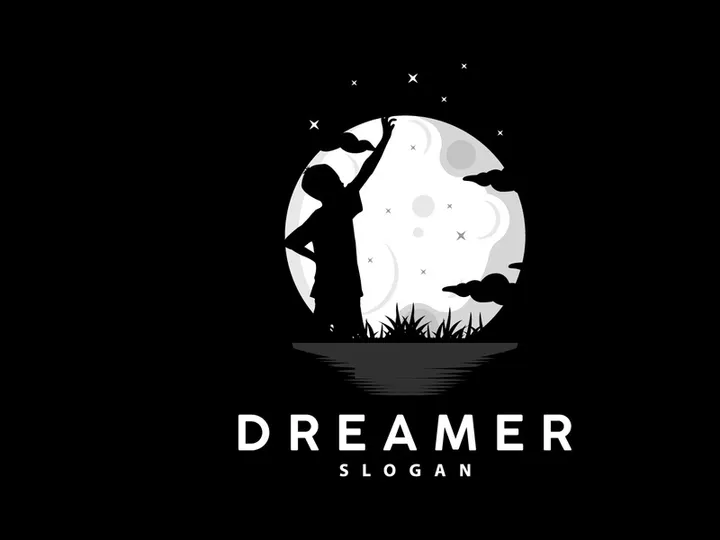 Dream Logo, Kid Dream Inspirational Design
