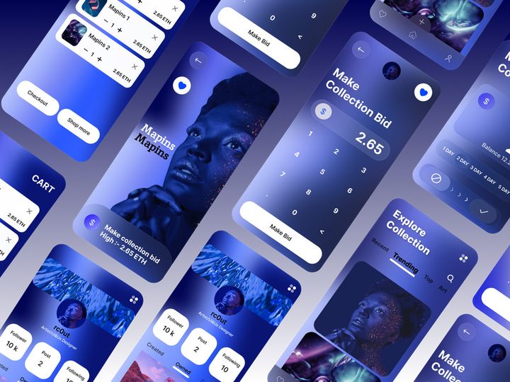 NFT Marketplace App ui kit