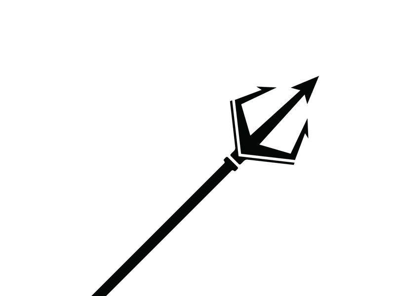 Trident Logo Template vector icon illustration design