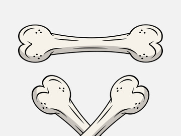 Broken Bone. Bone Fracture. Cute Dog Crack and Splint Bones. Dangerous Situation by Trauma to the Body. Vector Illustration for T Shirt Design and Other Usages. preview picture