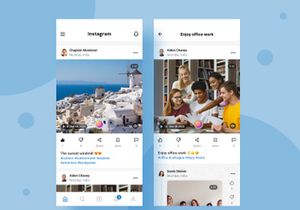 Social media mobile app.