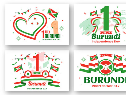 12 Burundi Independence Day Illustration