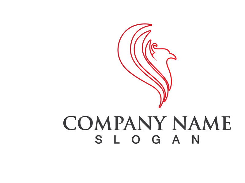 Phoenix Bird Wing Logo Animal Vector