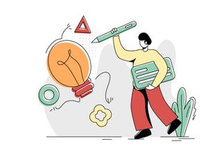 Flat Illustration Vector Graphic of Education Online