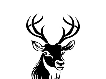 Deer logo template vector icon illustration design preview picture