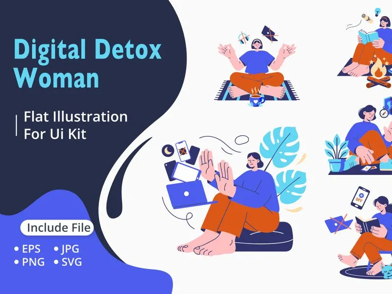 Digital Detox Woman