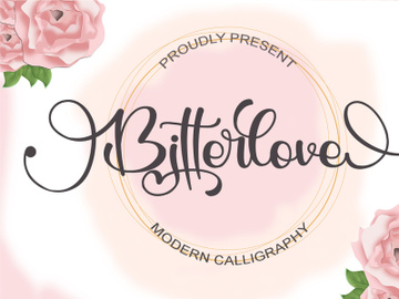 Bitterlove - Modern Calligraphy preview picture