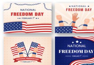 10 National Freedom Day Illustration