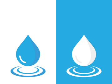 Background water drop logo icon vector illustration preview picture