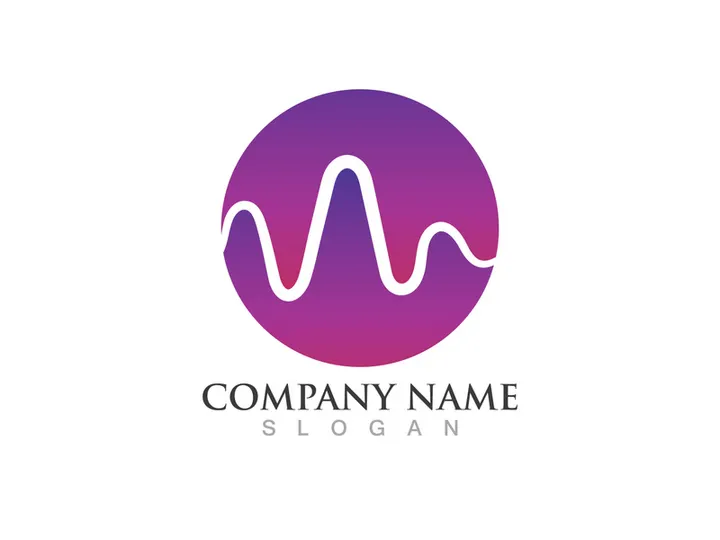 Sound wave equalizer logo vector