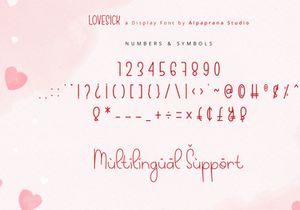 Lovesick - Display Font