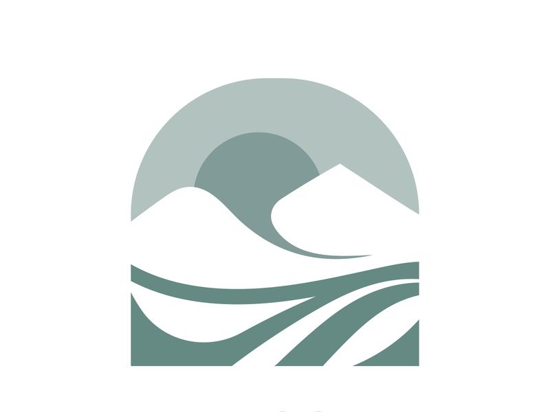 Mountain Nature Landscape Logo design Template Illustration
