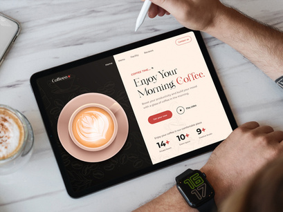 Coffee Shop - Web Header Design