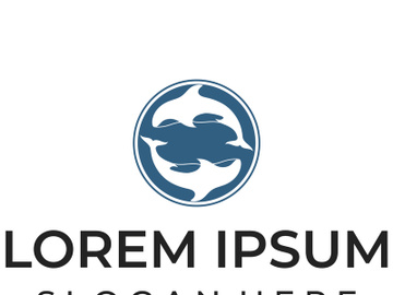 Orca whale logo preview picture