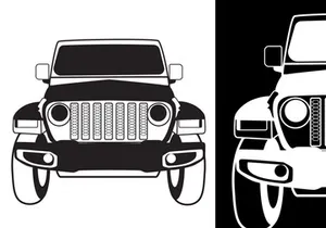 Car SUV silhouette Vector Bundle
