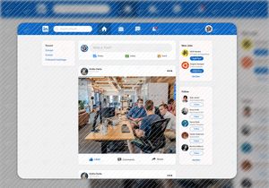 LinkedIn Redesign Homepage