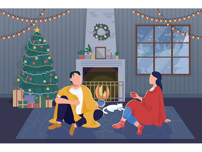 Christmas illustrations bundle