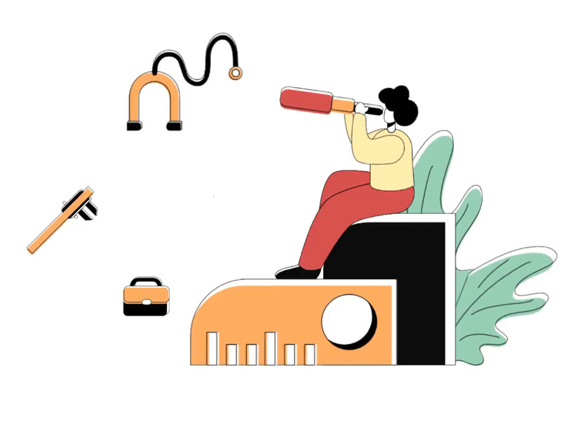 Flat Illustration Animation of Future Professions
