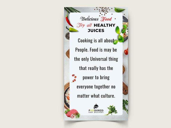 Food Social Media Post Template