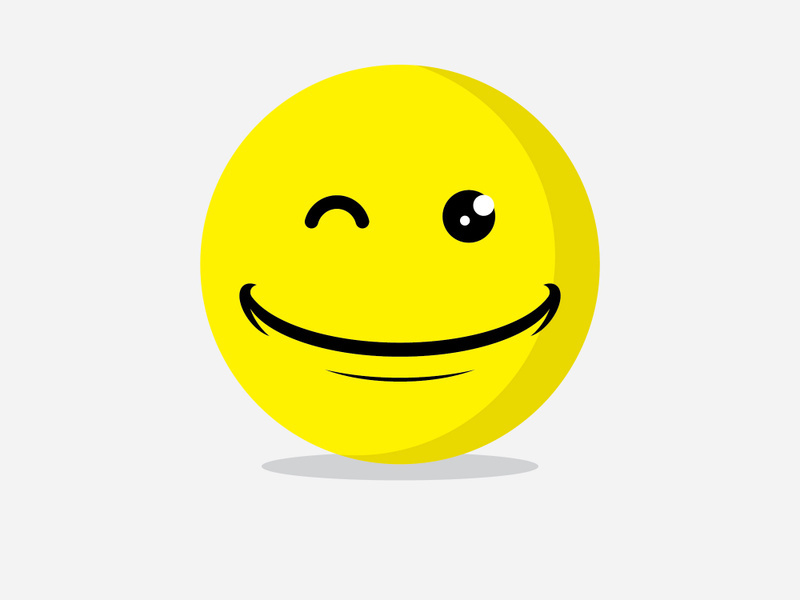 Smile emote Vector Template Design