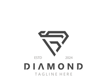 Diamond jewelry Logo, jewelry shop business identity, emblem, creative design preview picture