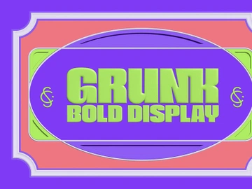 Grunk Bold Display Font preview picture