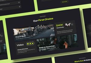 AnyFIT - Workout Landing Page