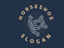 Horseshoe Logo, Horse Vector Vintage Elegant Old Retro Texsas Design