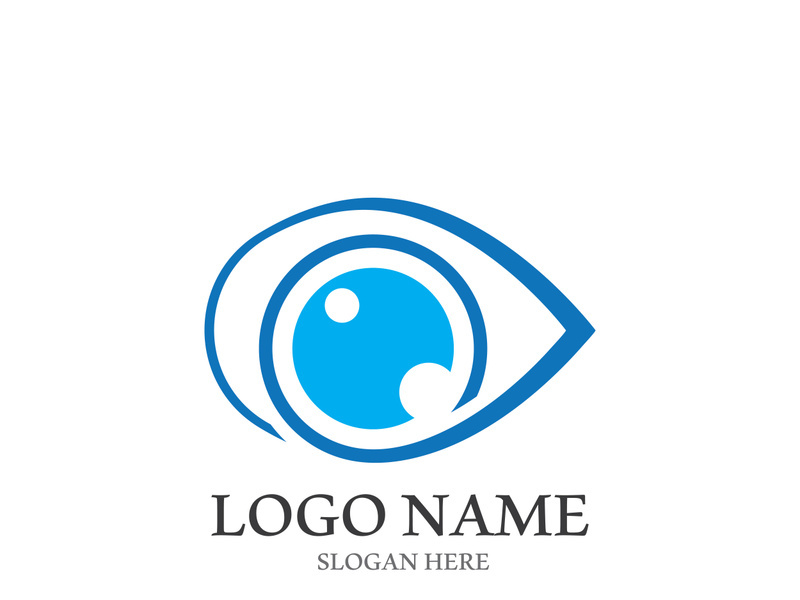 Branding identity corporate eye care vector logo design