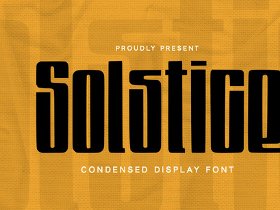 Solstice - Display Font