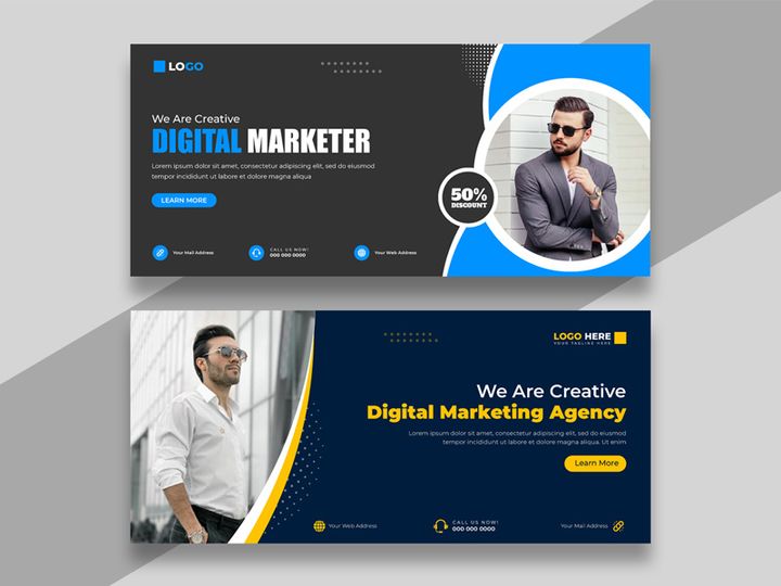 Digital Marketing Facebook Cover Banner Ver-10