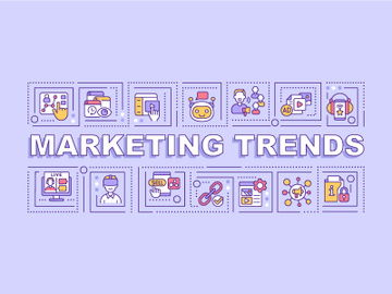 Marketing trends word concepts purple banner preview picture