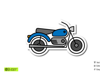 Premium Vector, Motorcycle