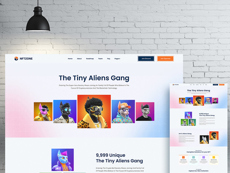 NFT Landing Page in 2023  Landing page, Figma, Web design