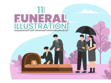11 Funeral Ceremony Illustration preview picture