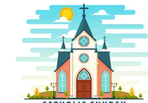 11 Cathedral Catholic Church Illustration