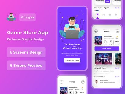 Game Store App UI Kits