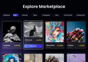 NFT Marketplace Landing page design