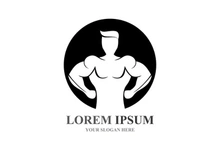 Vector object and Icons for Sport Label  Gym Badge  Fitness Logo Design