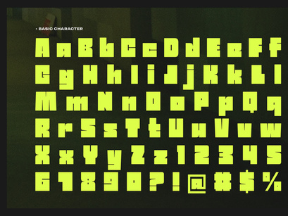 Mono Cubic | Chunky Bold Sans