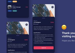 Makaryo - Dark Mode Job Search App