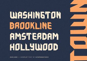 Oakland - Display Font