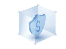 Vector flat illustration concept of money protection