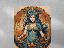 A Bold Woman Doing Magic Spell Artwork