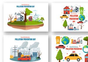 12 National Pollution Prevention Day Illustration