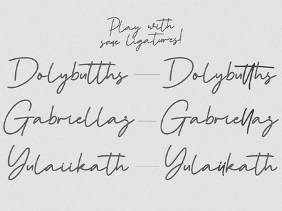 Tanya Hati - Signature Script Font