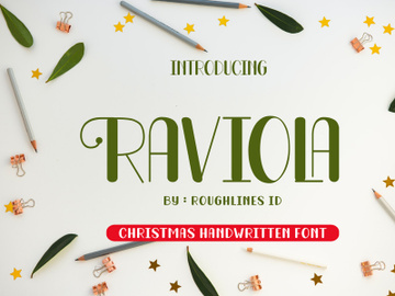 Raviola Christmas Handwritten Fonts preview picture