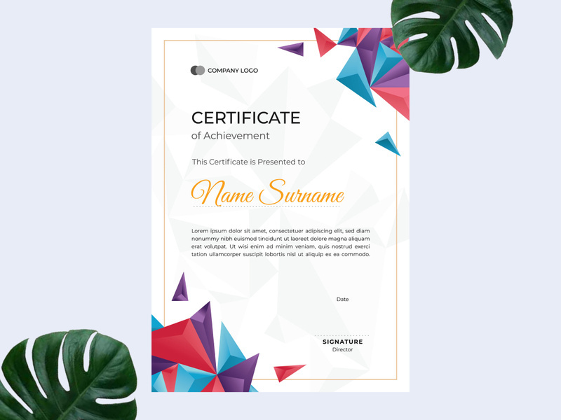 Creative Modern Certificate Template